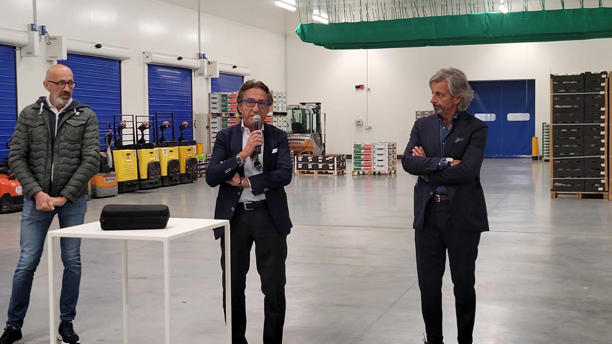 Valentino di Pisa (Presidente di Fedagro Mercati) intervenuto all'inaugurazione
